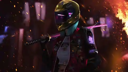 Cyberpunk Biker Girl Live Wallpaper