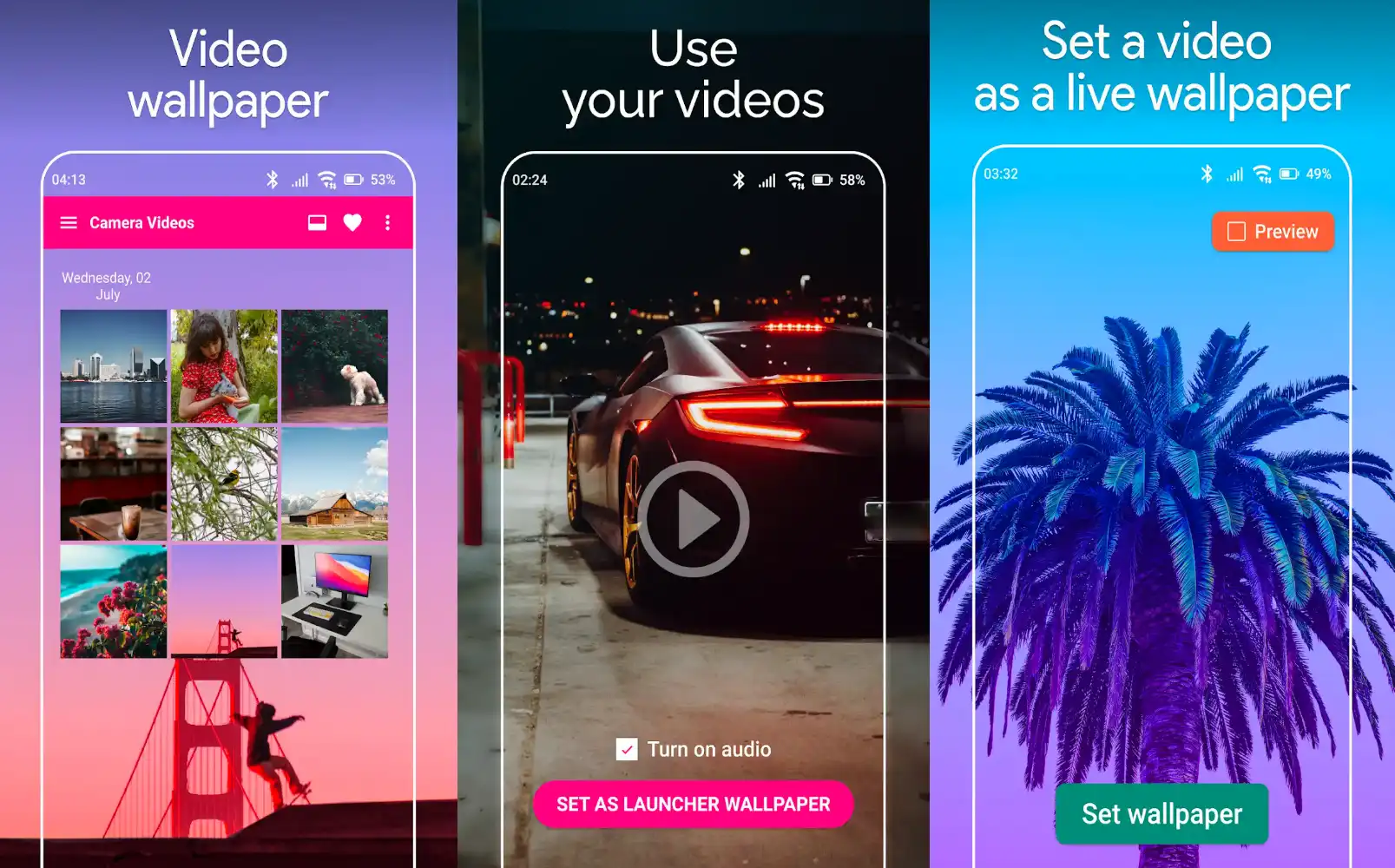 Video Live Wallpaper Maker Video Wallpaper