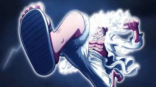 Luffy Gear 5 White Live Wallpaper