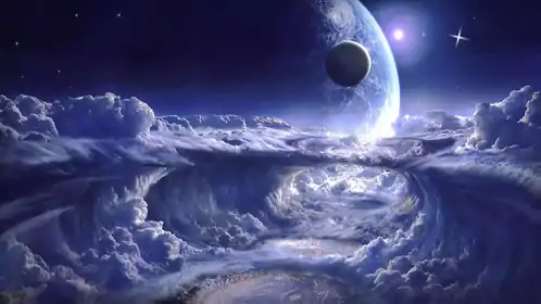 Starry Sky Clouds Live Wallpaper