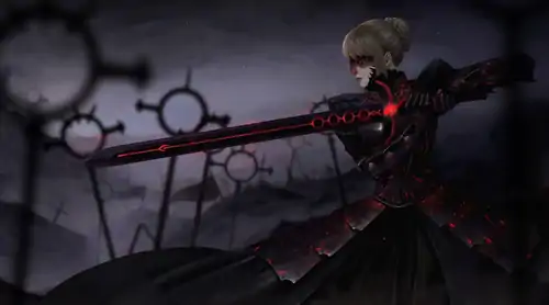 Melty Blood Type Moon Saber Alter Live Wallpaper