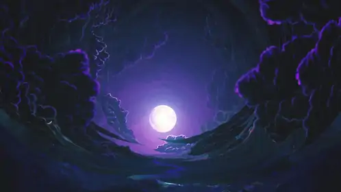 Purple Dark Clouds Live Wallpaper