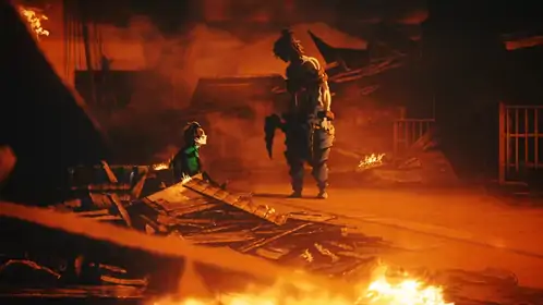 Demon Slayer On Fire Live Wallpaper