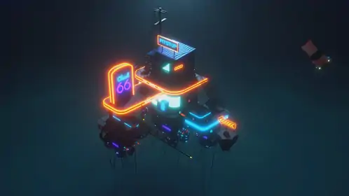 Fantasy Cloud Station Live Wallpaper