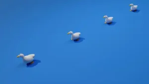 Waddling Ducks looping Animated Wallpaper