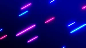 4K Neon Rain Animated Wallpaper