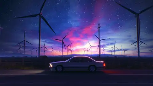 4K BMW Retro Windmills Live Wallpaper 4 4K BMW Retro Windmills Live Wallpaper